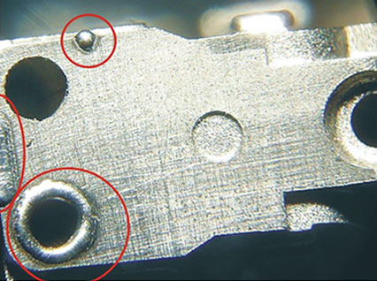 <a href='http://www.xanble.com/product/3.htm' class='text_a'>模具激光焊機(jī)</a>修復(fù)模具效果