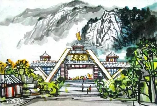 安徽風景如畫！手繪版的安徽旅游景點更美！